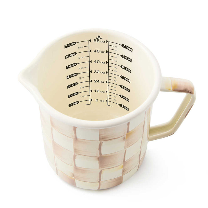 MacKenzie-Childs Mocha Check 7-Cup Measuring Cup
