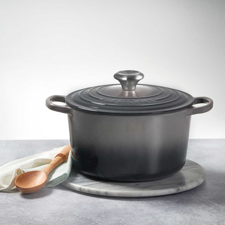 Le Creuset Cast Iron Round Deep Dutch Oven in Oyster