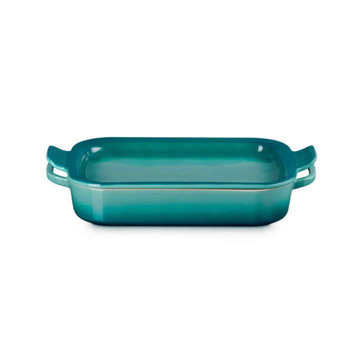Le Creuset Rectangular Dish With Platter Lid in Riviera