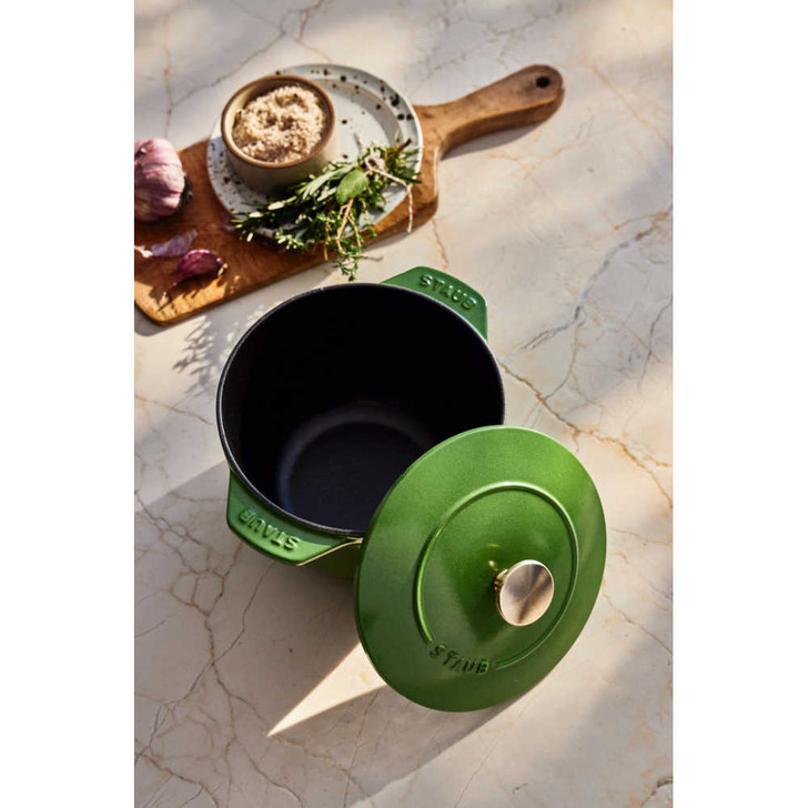 Staub Cast Iron Petite French Oven in Pistachio