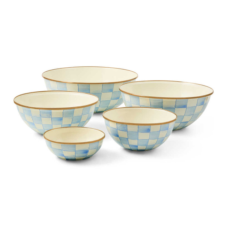 MacKenzie-Childs Sky Check Large Everyday Bowl