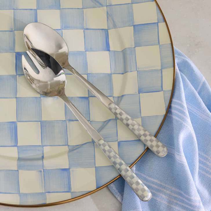 MacKenzie-Childs Sky Check Serving Platter