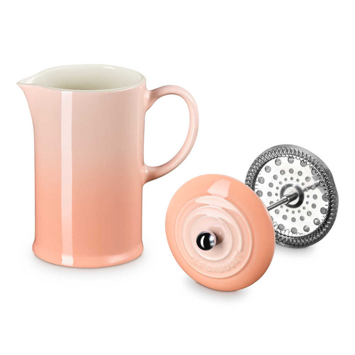 Le Creuset French Press in Pêche