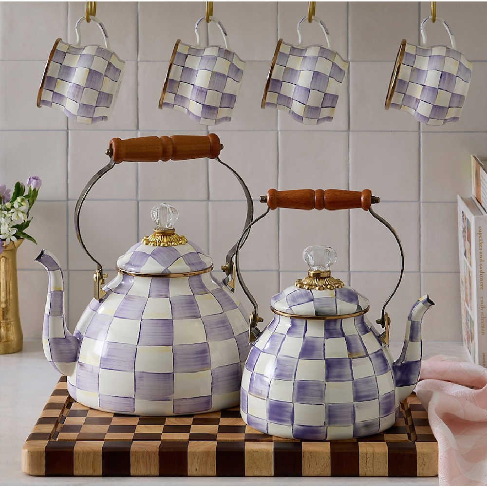 MacKenzie-Childs Violet Check Collection
