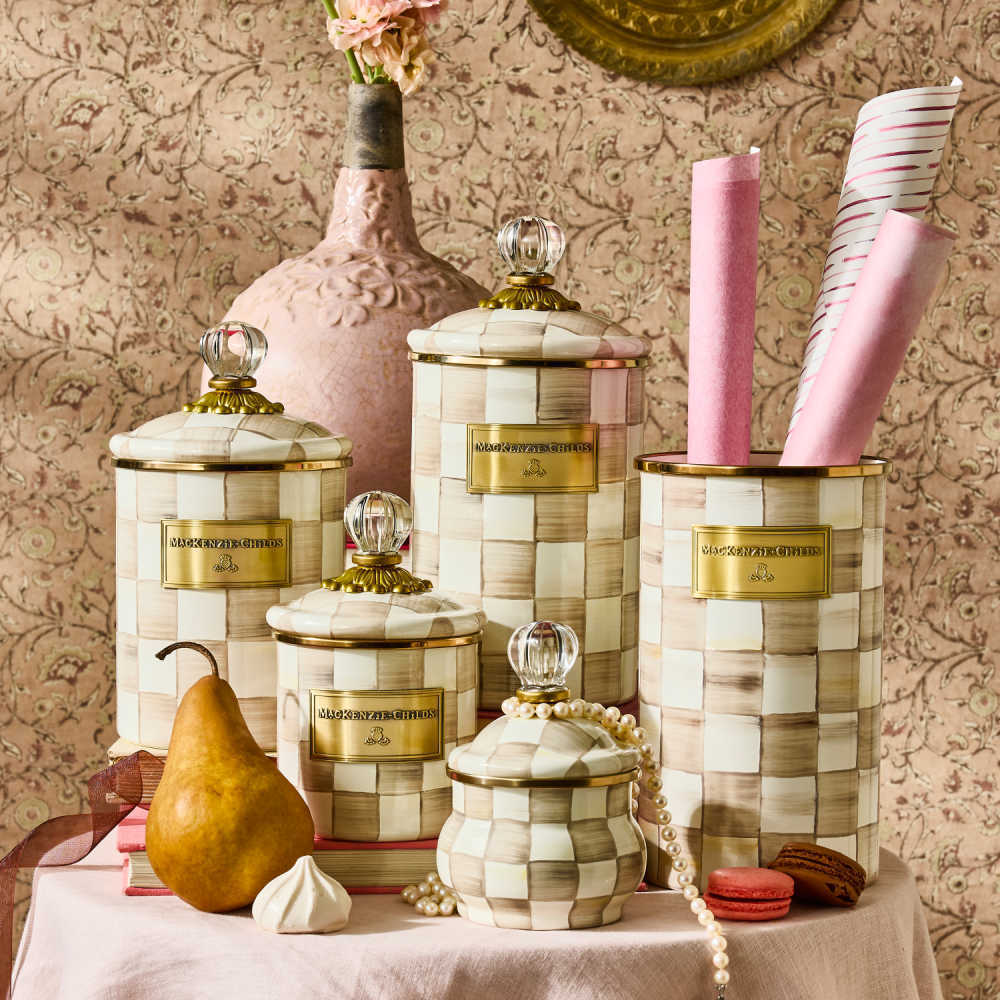 MacKenzie-Childs Mocha Check Collection