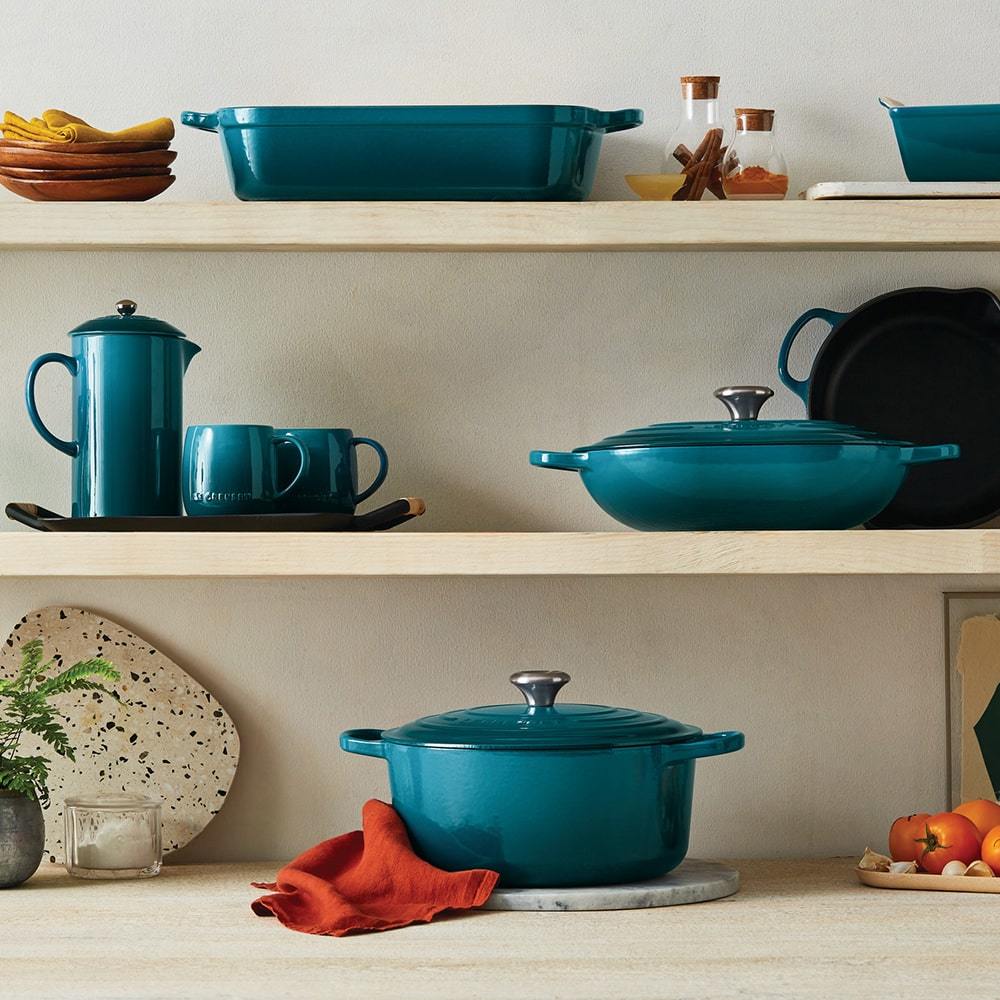 Le Creuset French Press Deep Teal - Crocus & Ivy Interiors