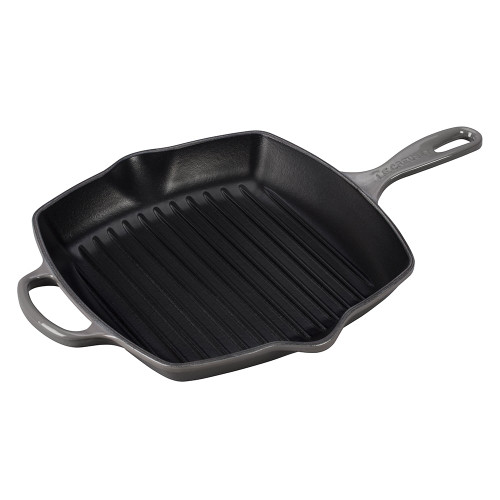 Le Creuset Signature 10.25 Cast Iron Square Skillet Grill - Cerise