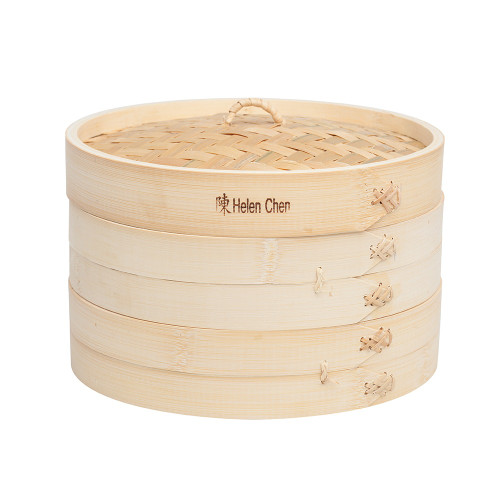 Helens Asian Kitchen Bamboo Steamer Set, 10 Inch