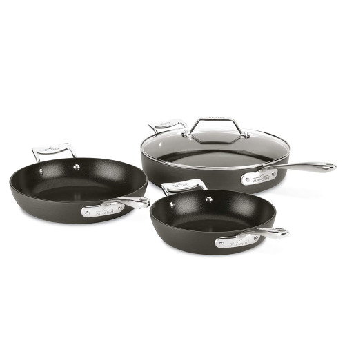 AllClad Essentials Nonstick 4Piece Skillet Set