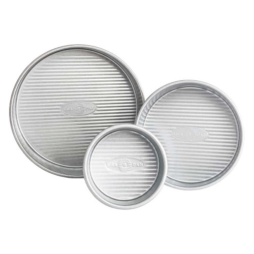 USA Pan 3-Piece Small Round Cake Pan Set