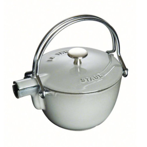 Staub Cast Iron Round Tea Kettle in Graphite Grey