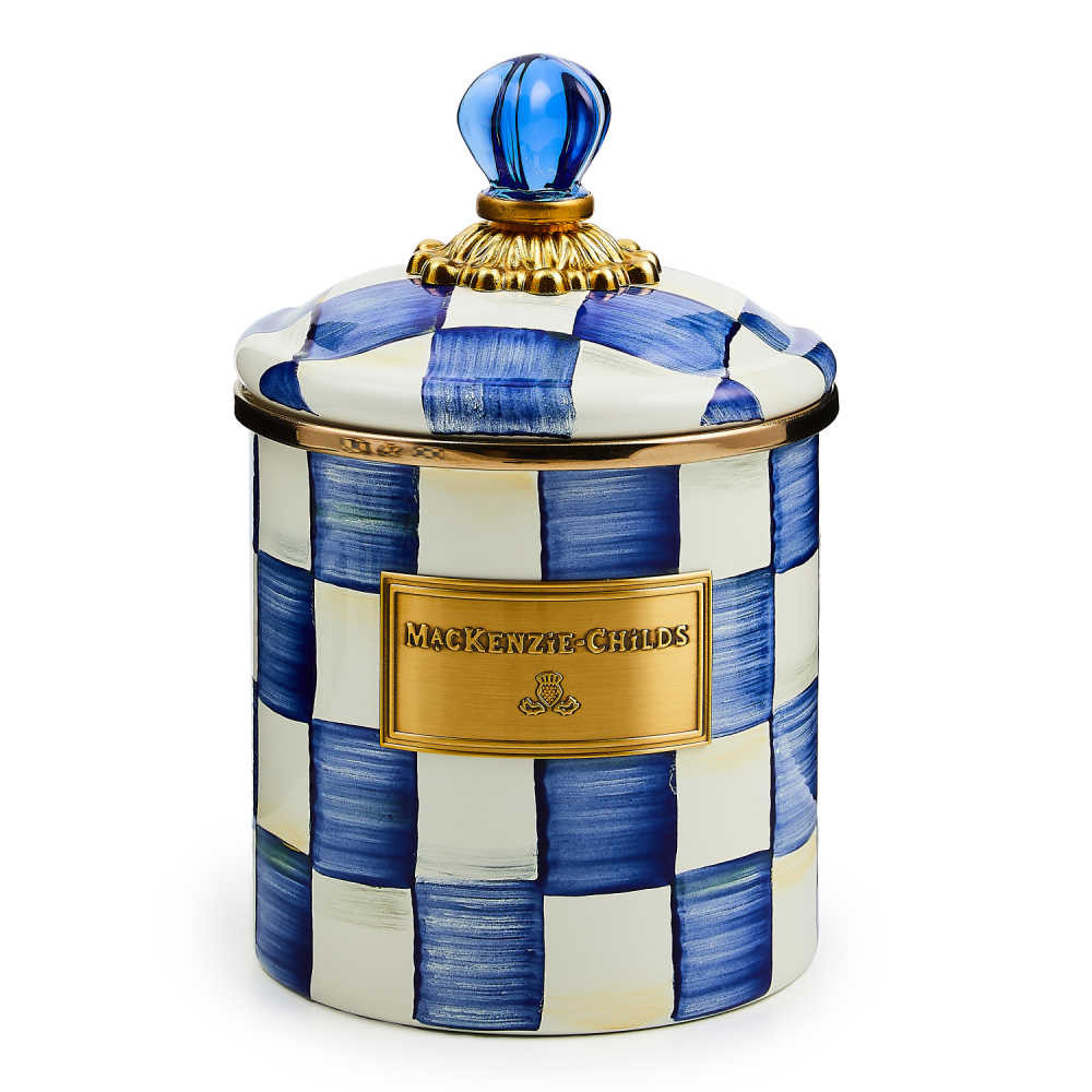 Image of MacKenzie-Childs Royal Check Small Canister
