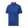 FJ Thistle Print Lisle Mens Polo 2024