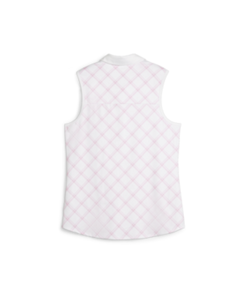 Puma Cloudspun Plaid SL Womens Polo  623919 Puma Cloudspun Plaid SL Womens Polo  623919