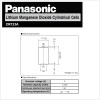 Panasonic CR123APA/B Lithium Battery - Dimensions