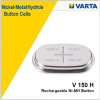 Varta V150H 55615-201-501, 1.2 Volt, 150mAh NIMH Button Cell