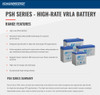 PowerSonic PSH Series - High-Rate VRLA Battery Features