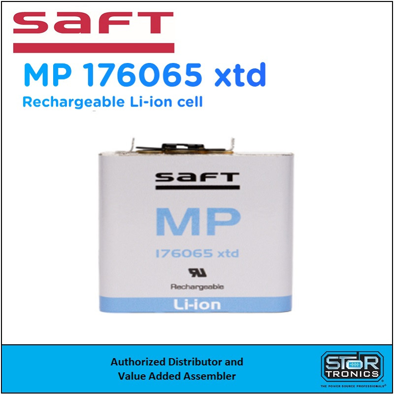 Saft MP 176065XTD 3.75 Volt, 20Wh, Prismatic Rechargeable