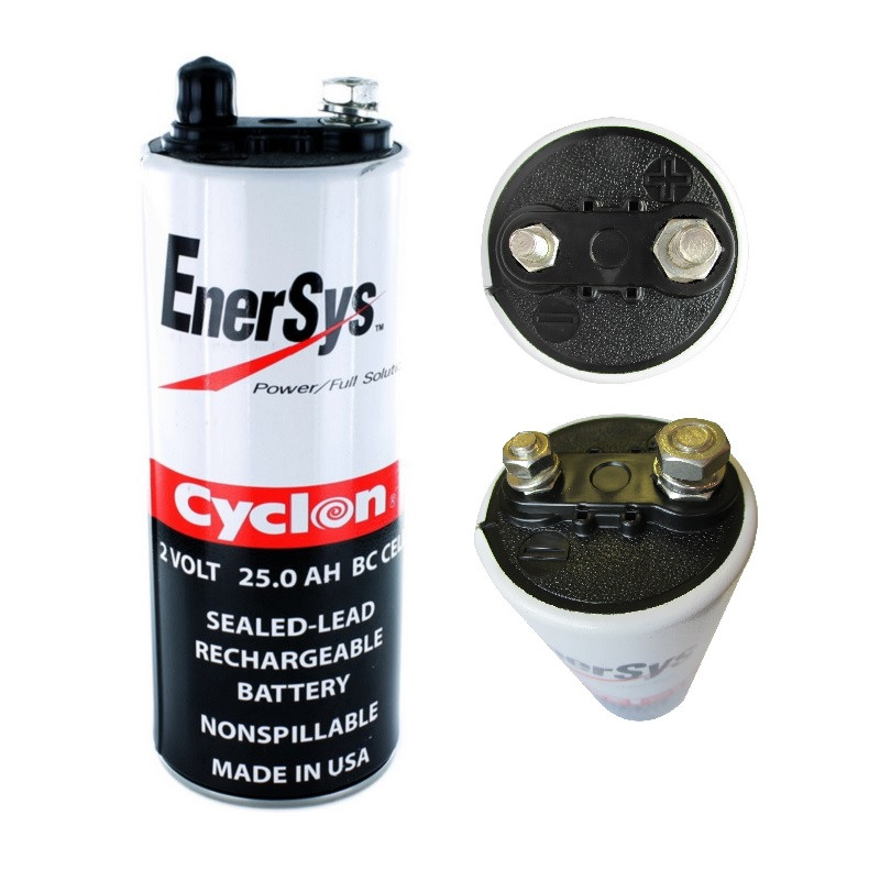 Enersys Cyclon, 0820-0004, 2 Volt, 25 Ah SLA 