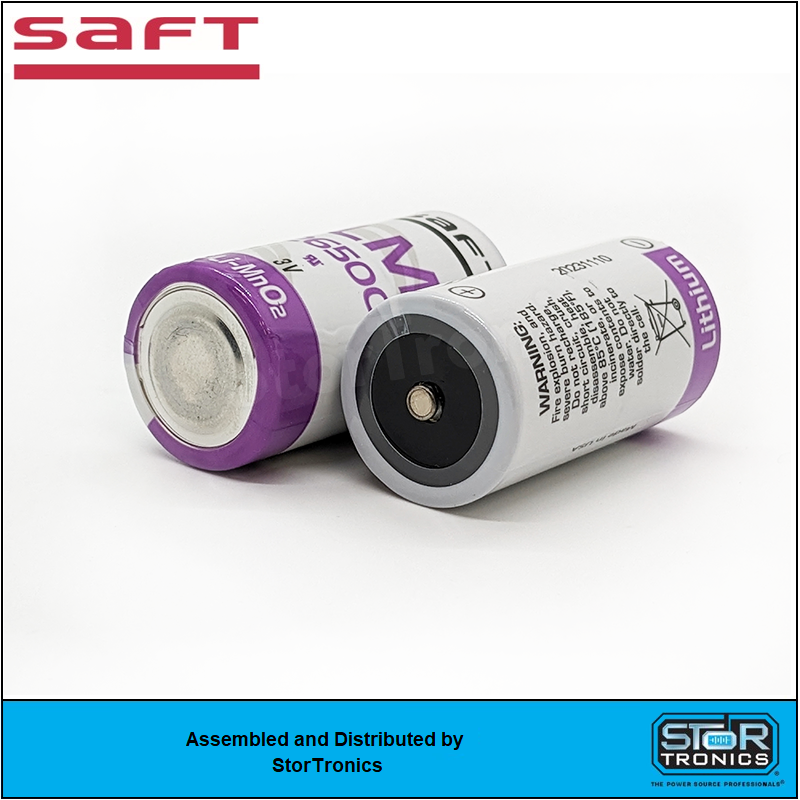 Saft LM26500 3 Volt, 7400mAh Li-MnO2 