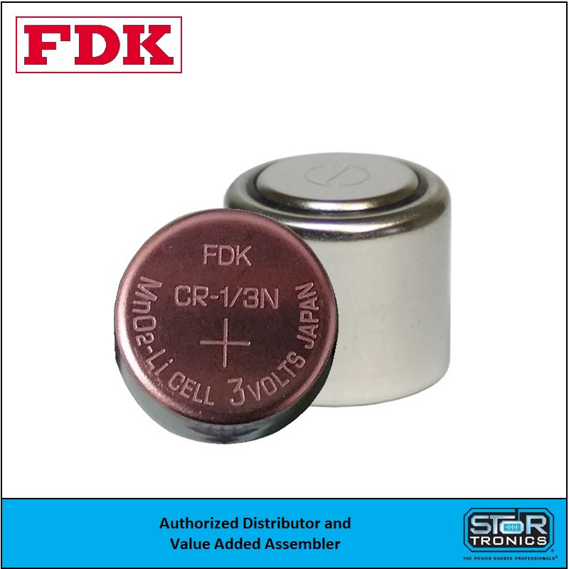FDK CR1/3N Battery 3V 160mAh | 166161200 | 6131-101-501
