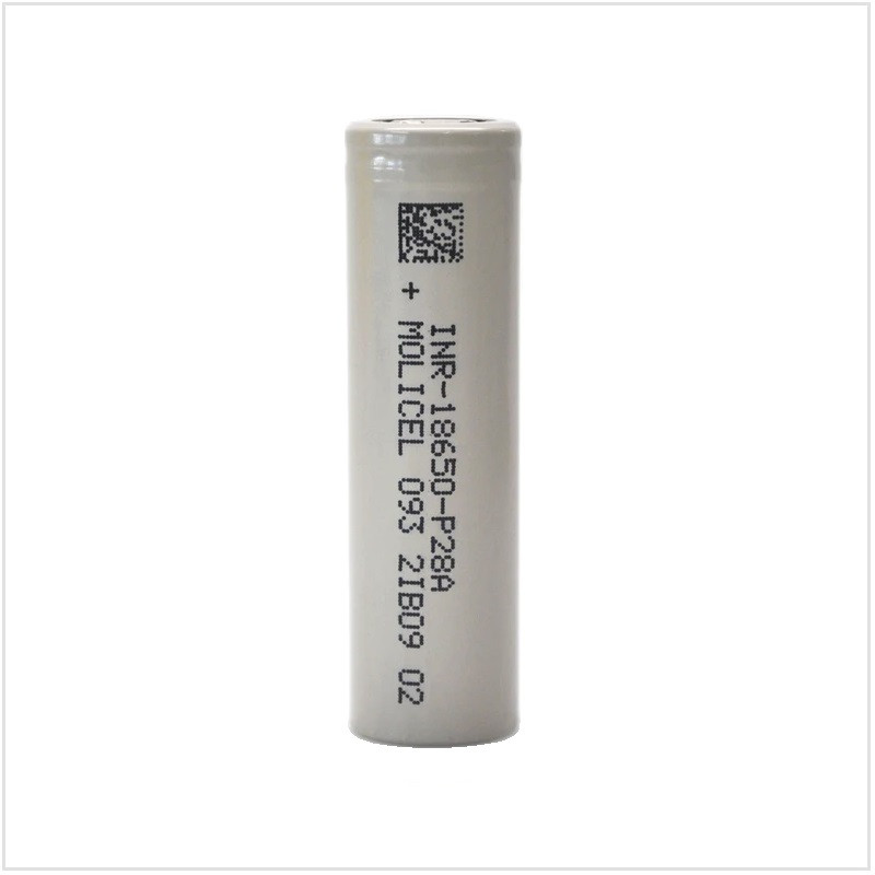 Molicel INR-18650-P28A, 3.6 Volt 2800mAh Lithium-Ion Cell