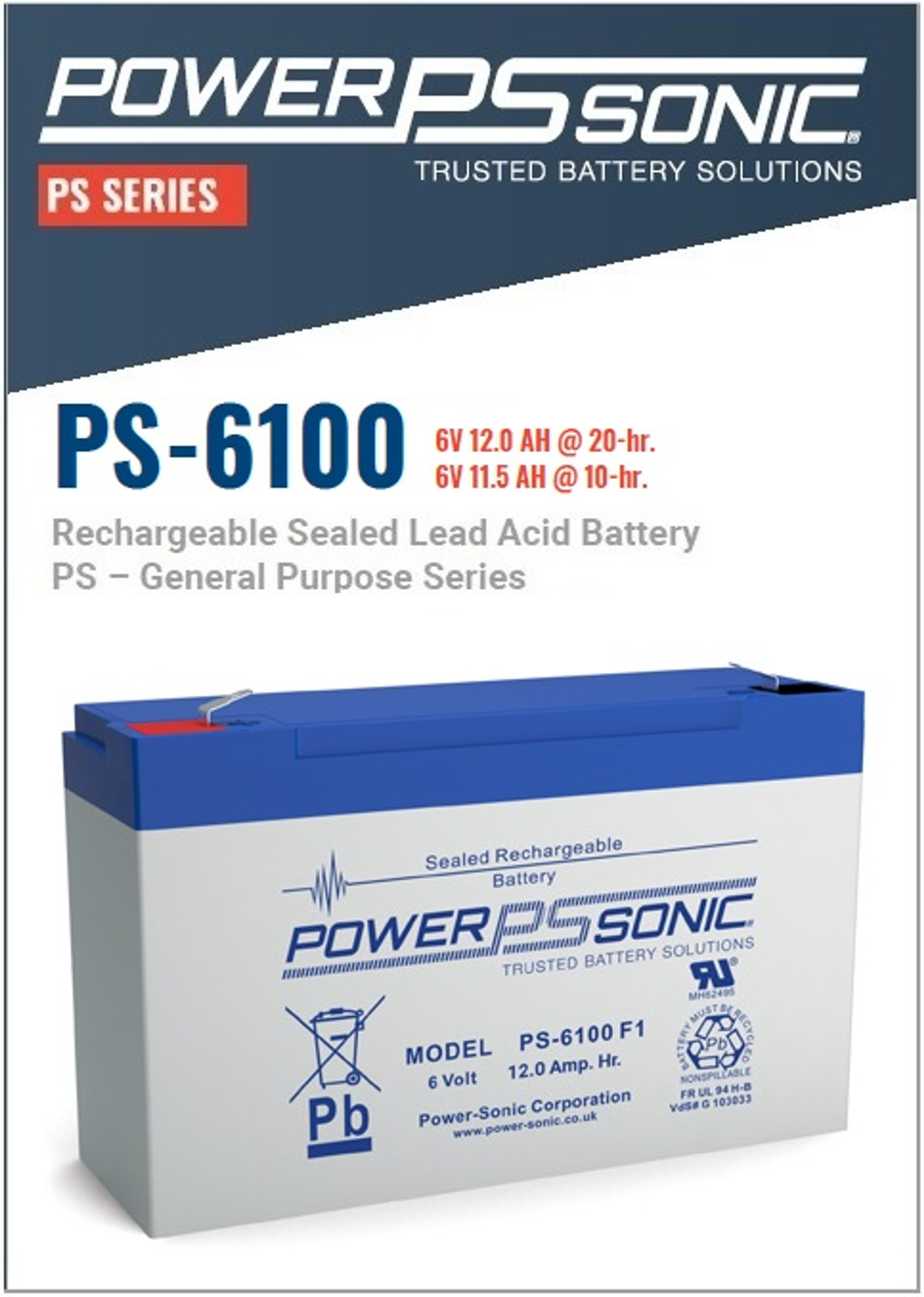 Authorized PowerSonic Distributor (800) 6508810