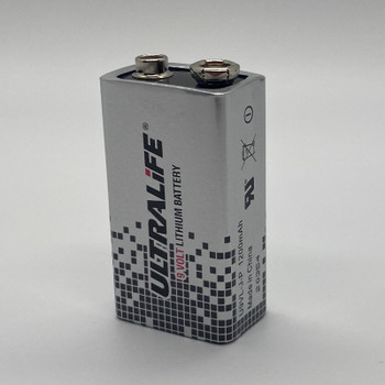 Ultralife U9VL, 9 Volt, 1.2 Ah, "9 Volt" Lithium Battery