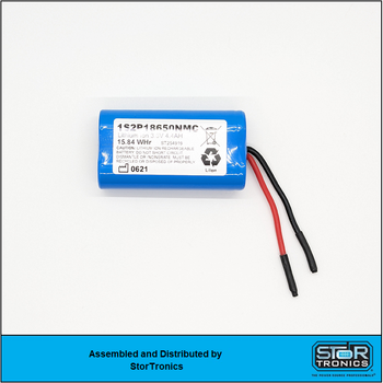 StorTronics ST-1S2P 3.6 Volt, 4.4 Ah (15.84Wh) 18650 Li-ion Battery Pack