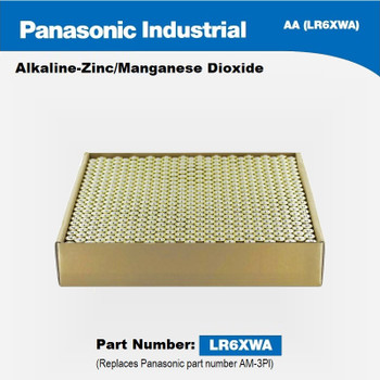 Panasonic LR6XWA-B AA Alkaline Batteries (case)