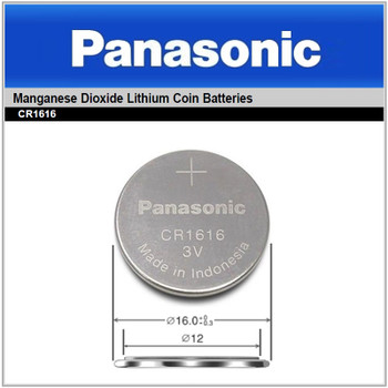 Panasonic CR1616/BN, 3 Volt, 55MAH Lithium Coin Cell Battery