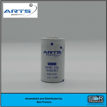 VRE DL 5500, 1.2 Volt, 5500 mAh Arts Energy NICD Low Button Top Battery - 791616AE / 417990-101