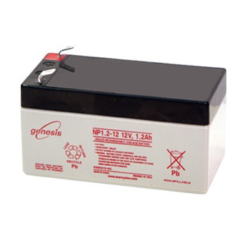 Enersys Genesis NP1.2-12 12 Volt 1.2 Amp Hour Battery w/F1 Terminals 