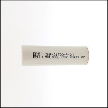 Molicel INR21700-P42A, 3.6 Volt 4200mAh Lithium-Ion Battery
