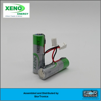 Xeno XLP-060F/C&W Molex, 3.6 Volt, 2.4Ah "AA" High Pulse Lithium Bobbin Cell W/Molex Connector