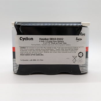 Enersys Cyclon 0810-0102 6 Volt 2.5Ah SLA Battery Custom Battery Pack by StorTronics