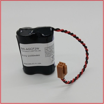 Fanuc BR-AGCF2W 6 Volt 2200mAh Replacement PLC Battery by StorTronics
