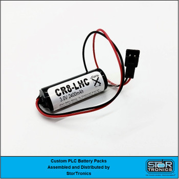 FDK CR8-LHC, 3V, 2600mAh Lithium Flush Valve Custom Replacement Battery by StorTronics
