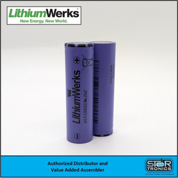 LithiumWerks AER18650M2A2 Lithium Ion Energy Cell,
  3.3 V, 1.8Ah, Lithium Iron Phosphate (LiFePO4) Battery