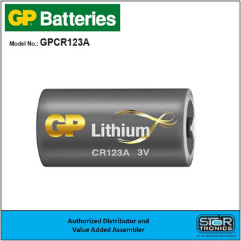 GP Batteries GPCR123A 3V Lithium Battery | 1500mAh LiMnO₂ Cell