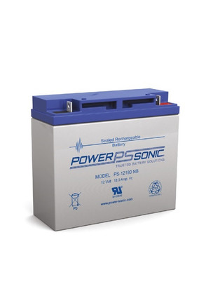 Power Sonic - PS-12180NB - 12 Volt, 18 AH Rechargeable SLA Battery 