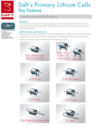 Saft Cell Tabbing Options by StorTronics
