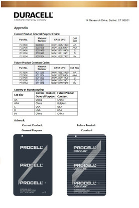 Duracell Procell Constant Power PC1300 "D" Alkaline Battery