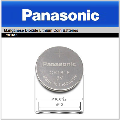 Panasonic CR1616/BN, 3 Volt, 55MAH Lithium Coin Cell Battery