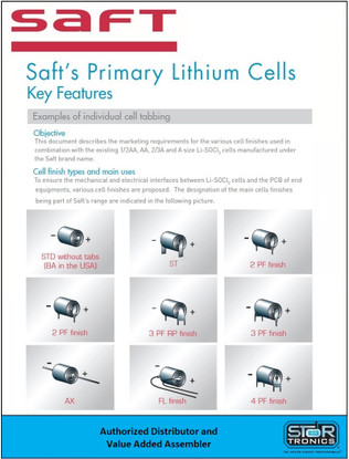 Saft Cell Tabbing Options