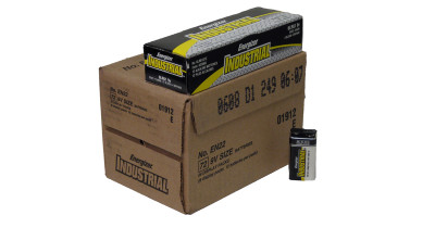 Energizer EN22 9 Volt Industrial Alkaline Battery, 72 / Case 