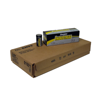 Energizer EN93 1.5 Volt "C" Size Industrial Alkaline Battery, 72/Case