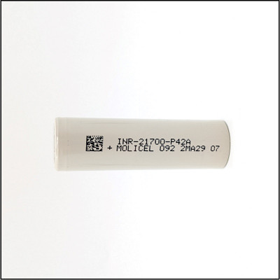 Molicel INR21700-P42A, 3.6 Volt 4200mAh Lithium-Ion Battery Molicel INR21700-P42A, 3.6 Volt 4200mAh Lithium-Ion Battery
