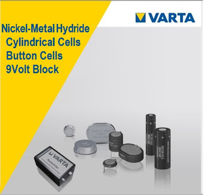 Varta V450HR, 1.2 Volt, 450mAh NIMH Button Cell  55945 101 501 Varta (Pre-Order)