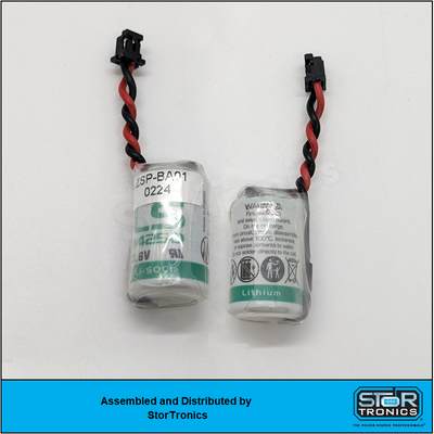 Yaskawa JZSP-BA01 3.67 Volt, 1Ah Custom PLC Sigma II Absolute Encoder Battery by StorTronics Yaskawa JZSP-BA01 3.67 Volt, 1Ah Custom PLC Sigma II Absolute Encoder Battery by StorTronics